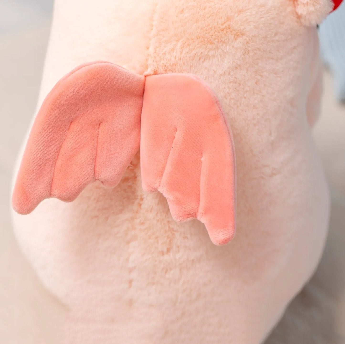 Adorable Chunky Love Heart Piggy Plush Toy