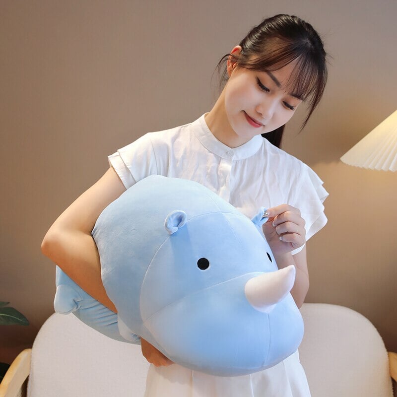 Cleo the Adorable Chunky Rhino Plush Toy