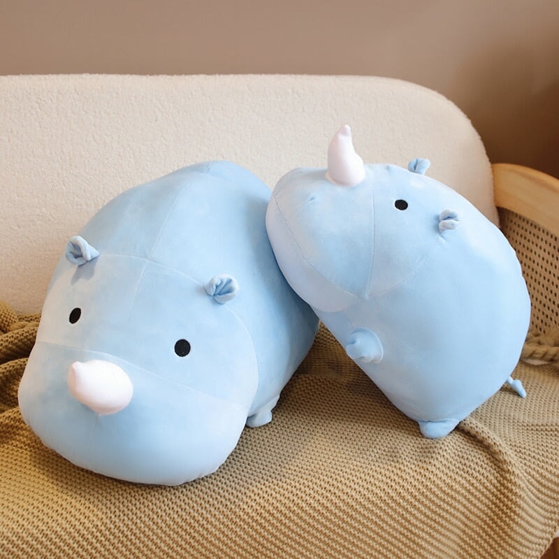 Cleo the Adorable Chunky Rhino Plush Toy