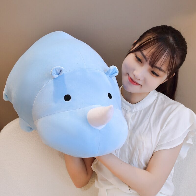 Cleo the Adorable Chunky Rhino Plush Toy