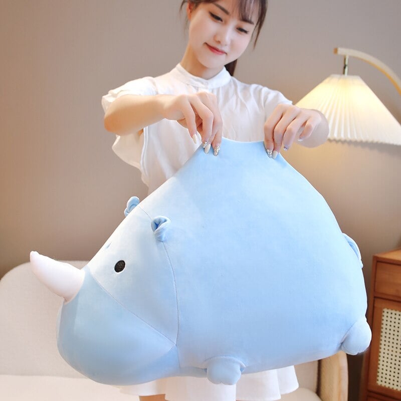 Cleo the Adorable Chunky Rhino Plush Toy