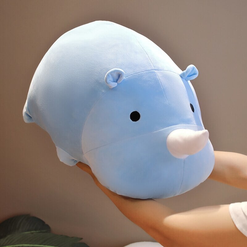 Cleo the Adorable Chunky Rhino Plush Toy