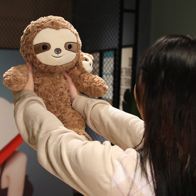 Cocoa & Boo: Adorable Fluffy Sloth Stuffed Animal