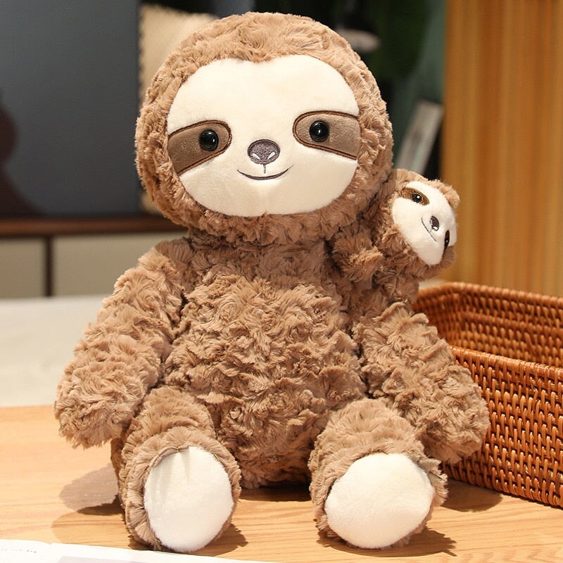 Cocoa & Boo: Adorable Fluffy Sloth Stuffed Animal