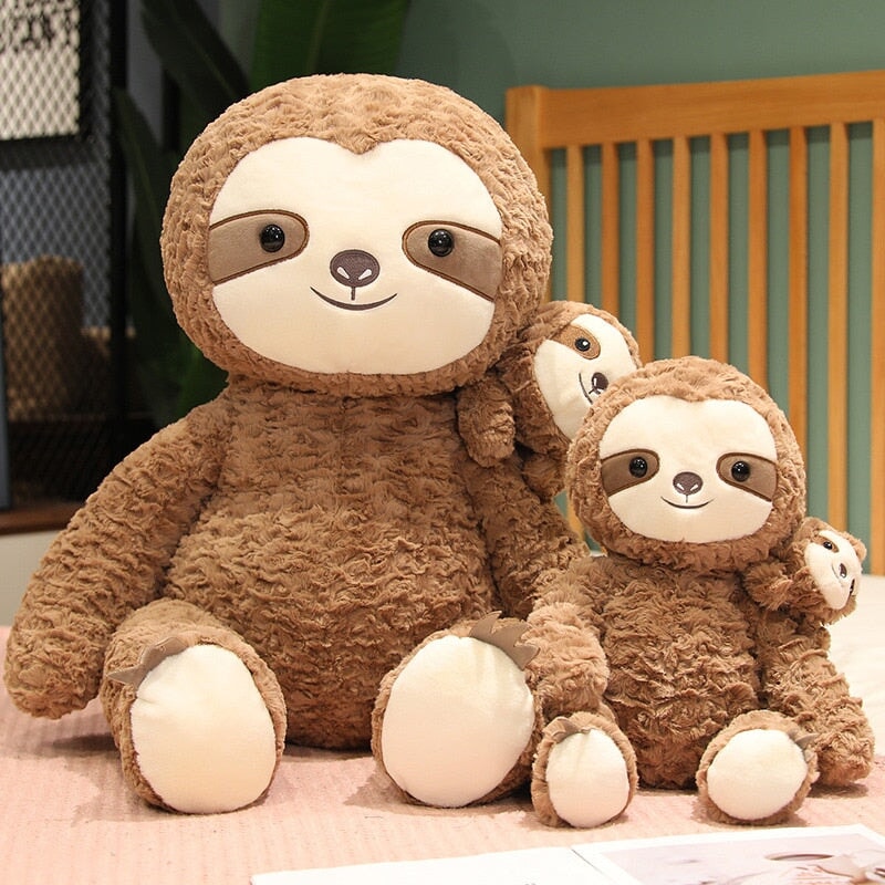 Cocoa & Boo: Adorable Fluffy Sloth Stuffed Animal