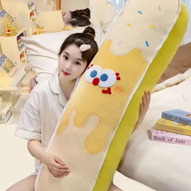 Vibrant Ice Cream Long Plush Pillow Toy