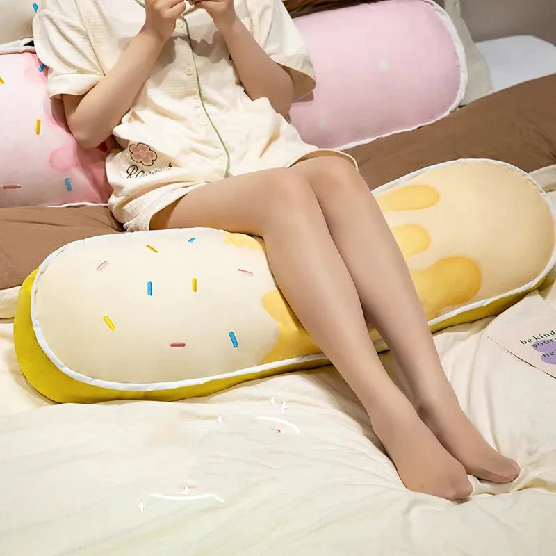 Vibrant Ice Cream Long Plush Pillow Toy