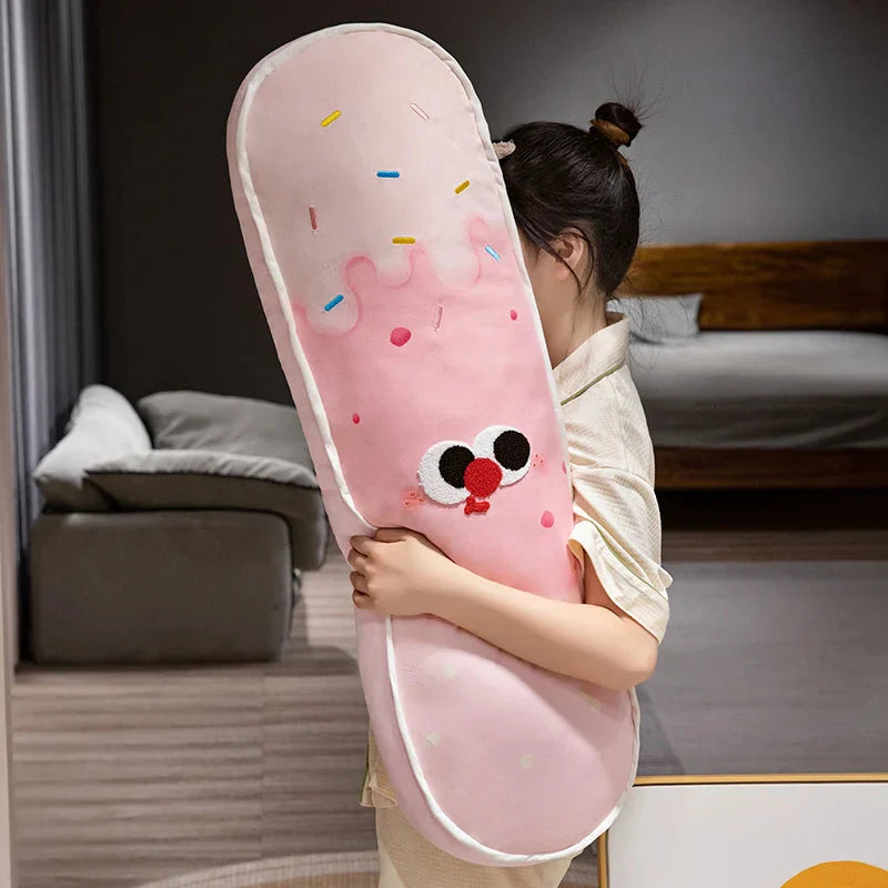 Vibrant Ice Cream Long Plush Pillow Toy