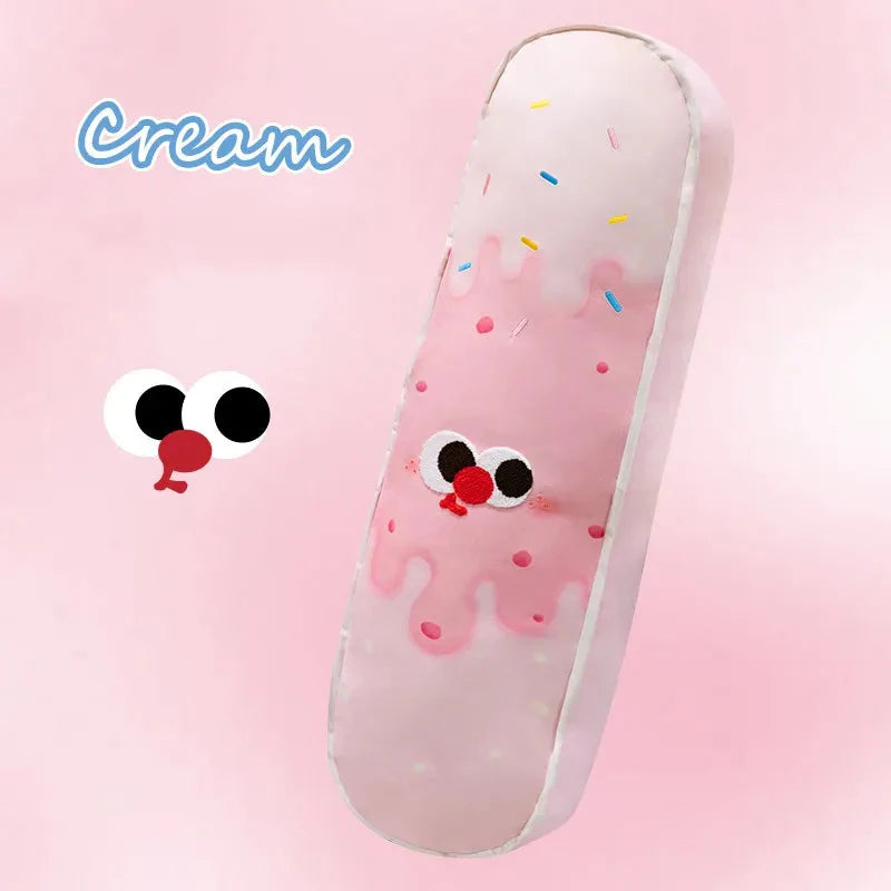 Vibrant Ice Cream Long Plush Pillow Toy
