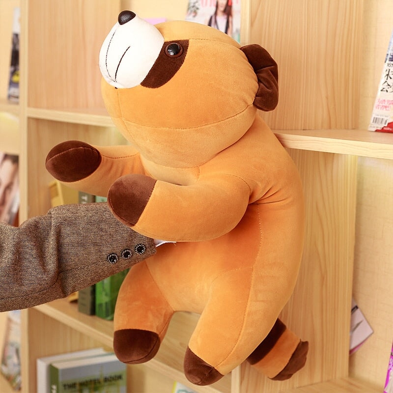 Cuddly Cooper the Charming Brown Raccoon Plush Toy