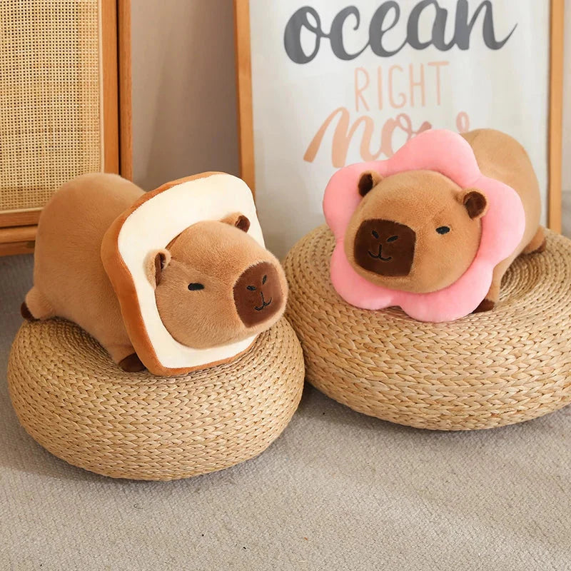 Adorable Laying Capybara Plush Toy for Cosplay Enthusiasts