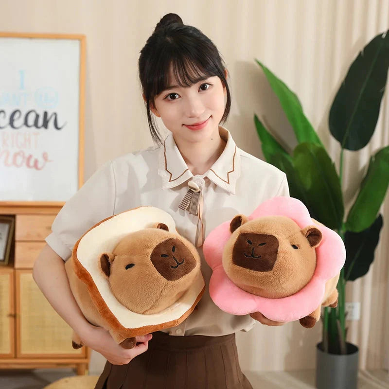 Adorable Laying Capybara Plush Toy for Cosplay Enthusiasts