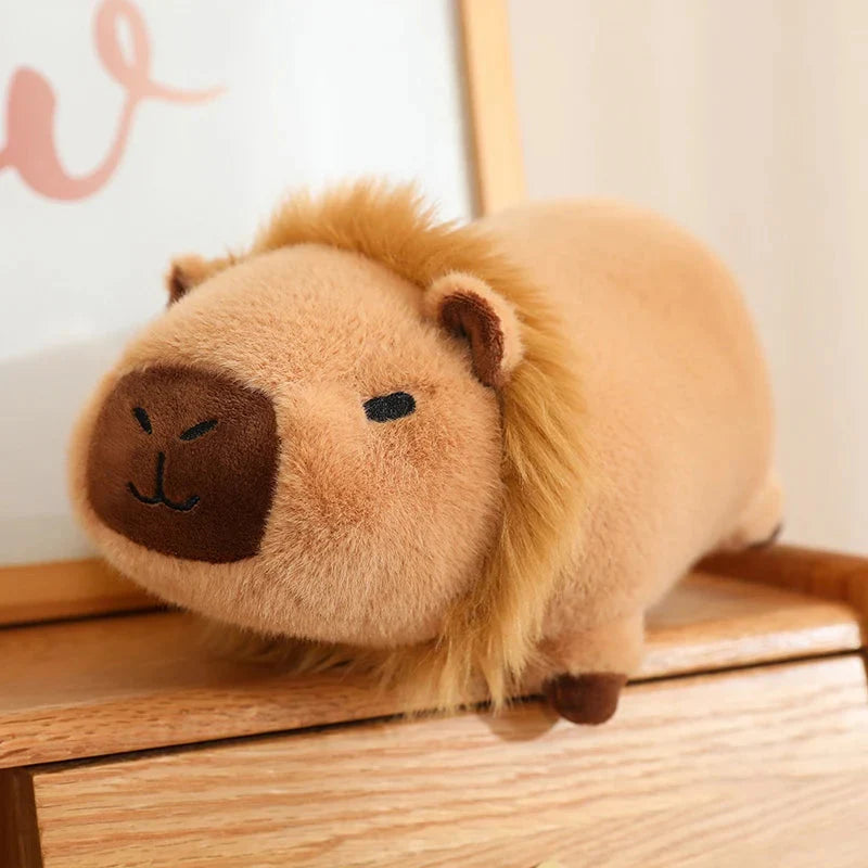 Adorable Laying Capybara Plush Toy for Cosplay Enthusiasts