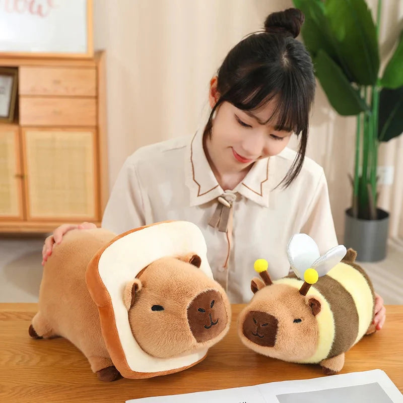 Adorable Laying Capybara Plush Toy for Cosplay Enthusiasts