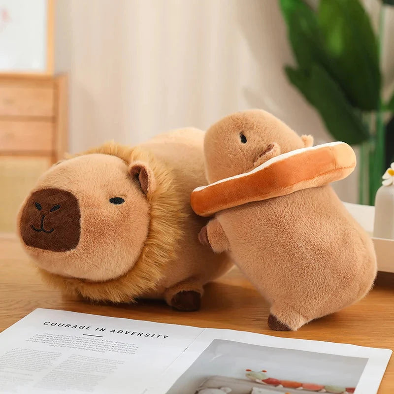 Adorable Laying Capybara Plush Toy for Cosplay Enthusiasts