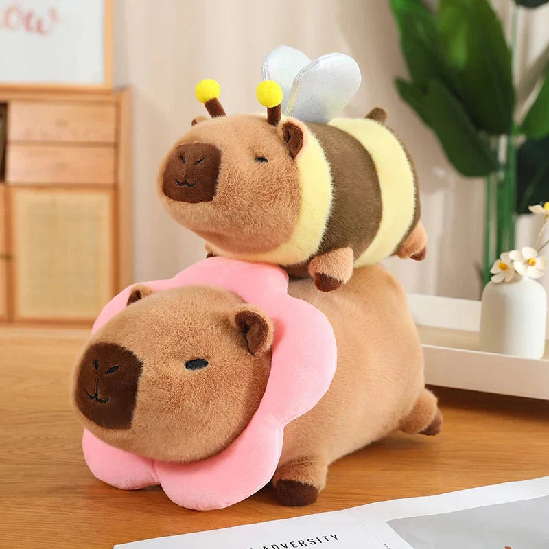 Adorable Laying Capybara Plush Toy for Cosplay Enthusiasts