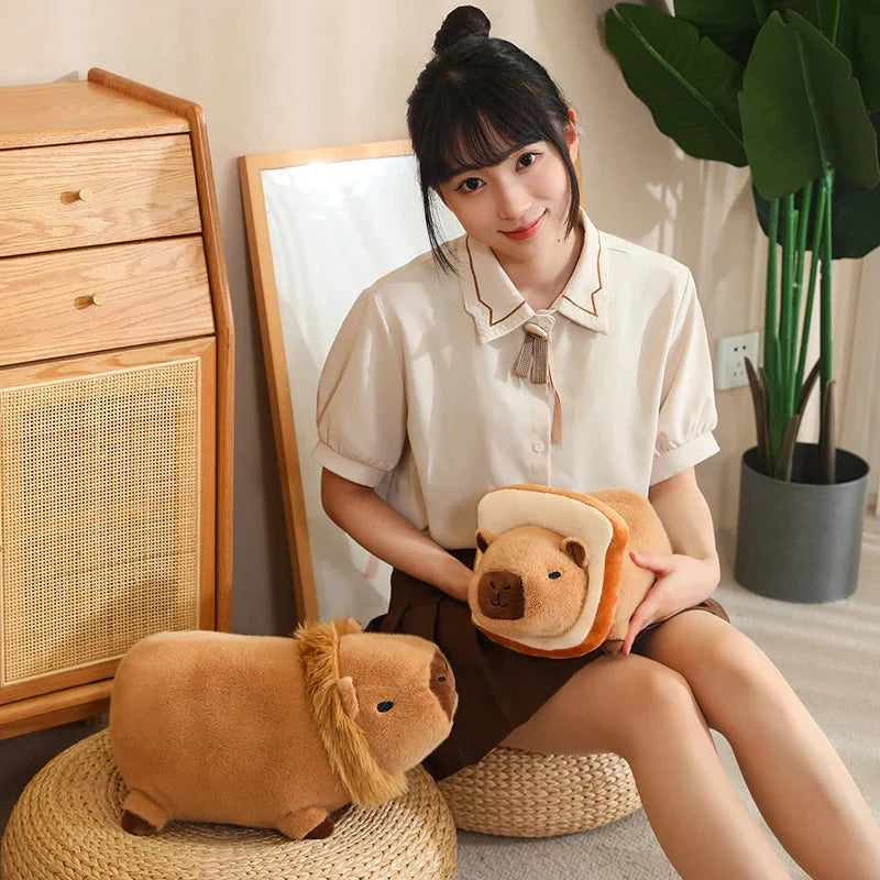 Adorable Laying Capybara Plush Toy for Cosplay Enthusiasts