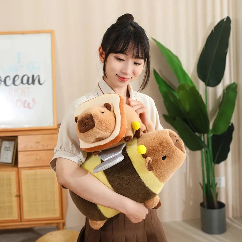 Adorable Laying Capybara Plush Toy for Cosplay Enthusiasts