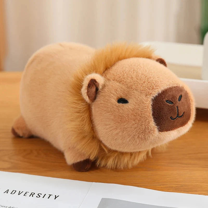 Adorable Laying Capybara Plush Toy for Cosplay Enthusiasts
