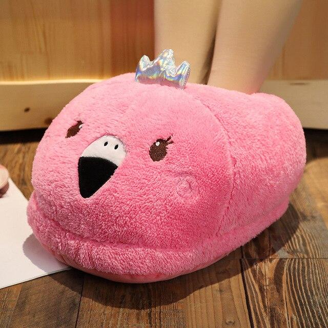 Snuggly 2-in-1 Animal Plush Slippers for Ultimate Comfort