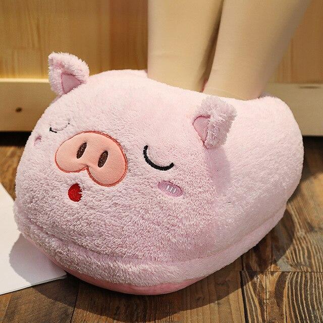 Snuggly 2-in-1 Animal Plush Slippers for Ultimate Comfort