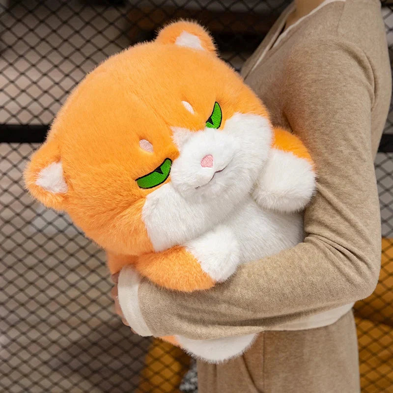 Adorable Plush Chubby Gray and Ginger Cat Toys