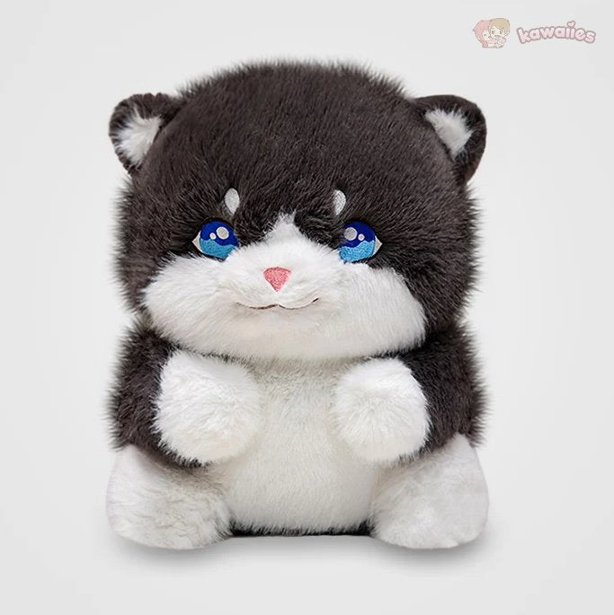 Adorable Plush Chubby Gray and Ginger Cat Toys