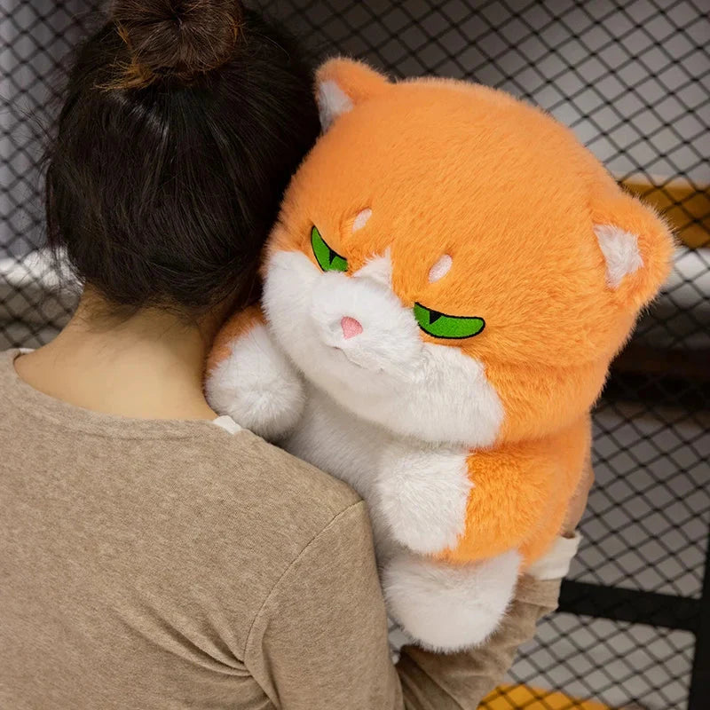 Adorable Plush Chubby Gray and Ginger Cat Toys