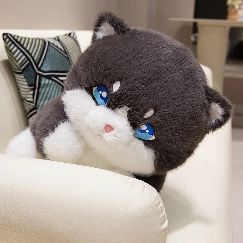 Adorable Plush Chubby Gray and Ginger Cat Toys