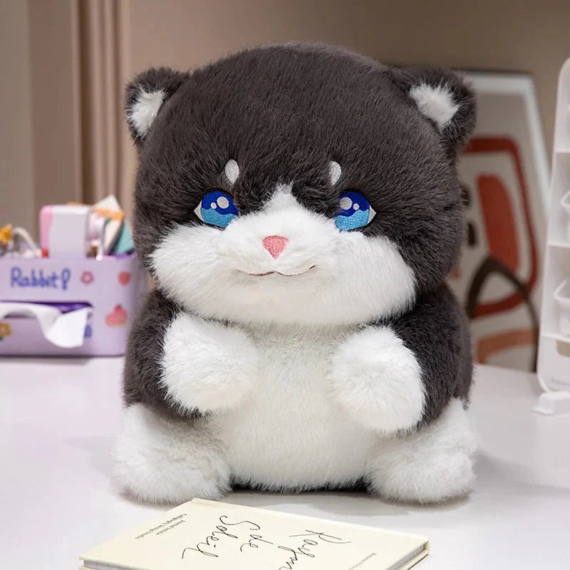 Adorable Plush Chubby Gray and Ginger Cat Toys