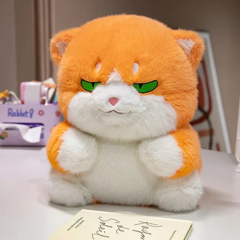 Adorable Plush Chubby Gray and Ginger Cat Toys