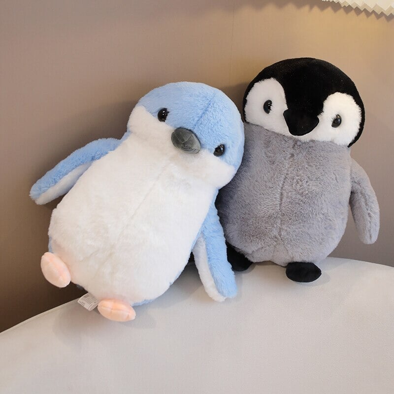 Adorable Fluffy Penguin and Walrus Plush Toys