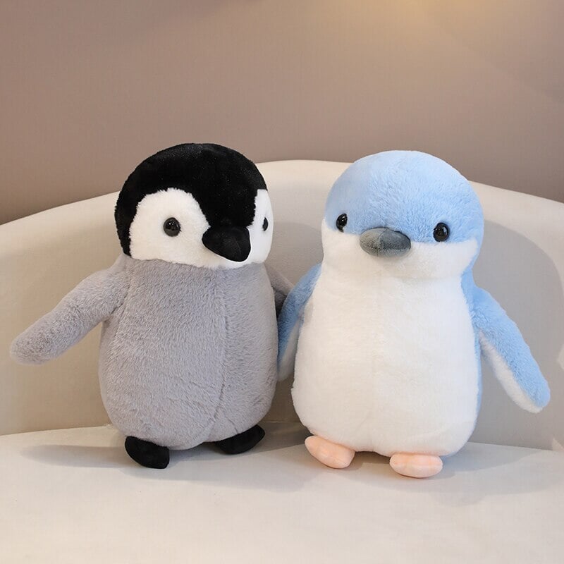 Adorable Fluffy Penguin and Walrus Plush Toys
