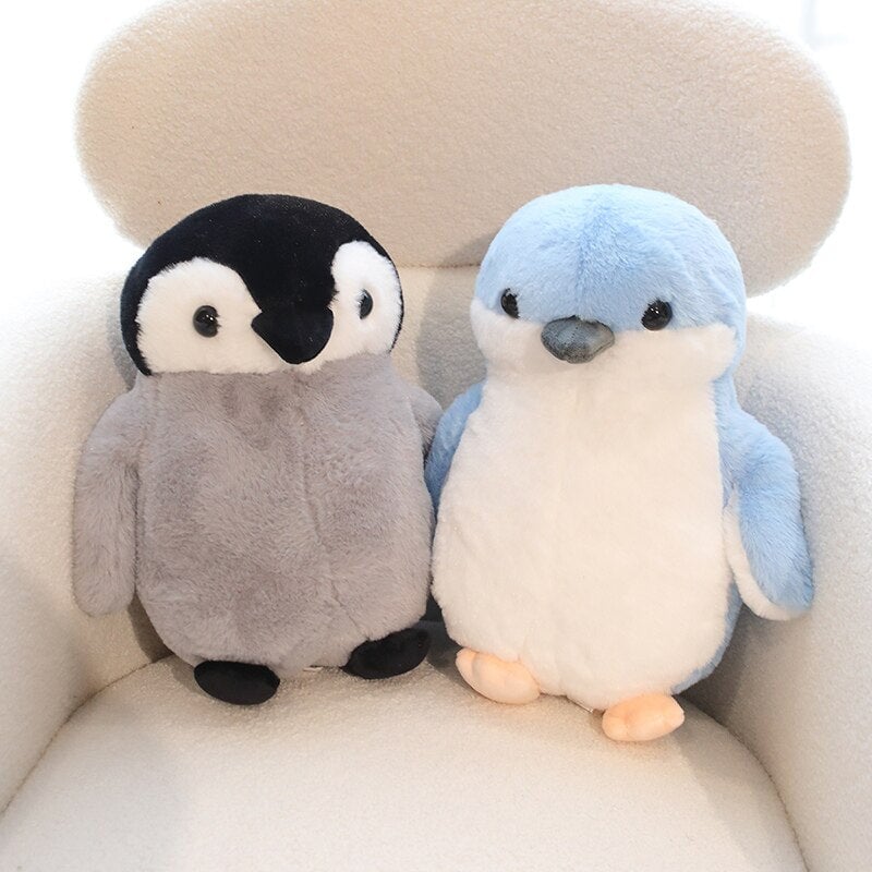 Adorable Fluffy Penguin and Walrus Plush Toys