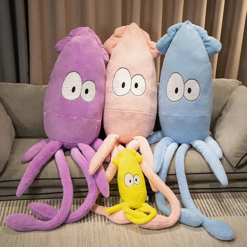 Adorable Jumbo Giant Squid Stuffed Animal