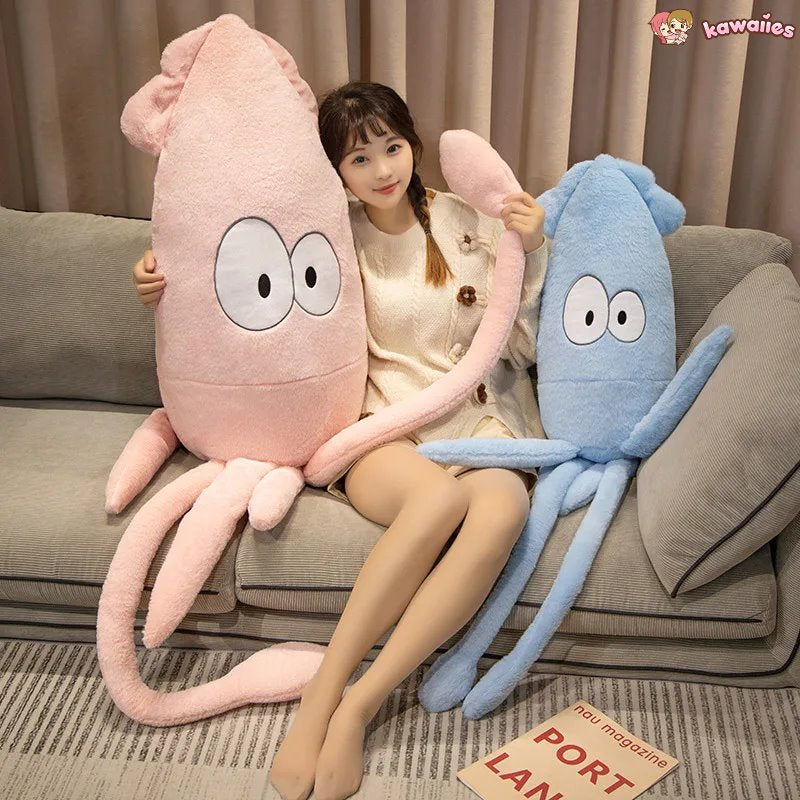 Adorable Jumbo Giant Squid Stuffed Animal