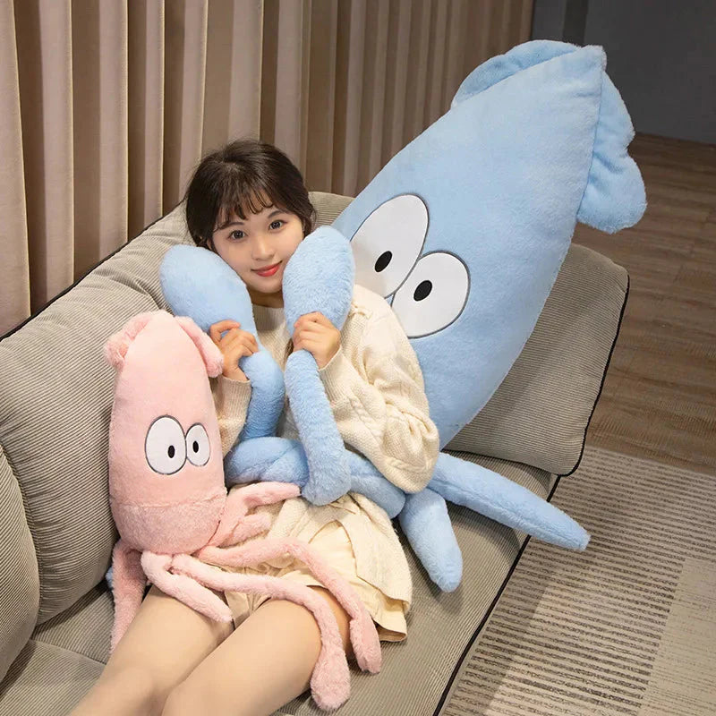 Adorable Jumbo Giant Squid Stuffed Animal