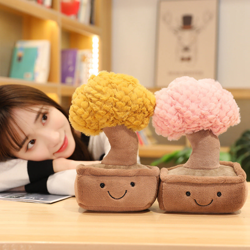 Adorable Mini Bonsai Tree Plush Companions