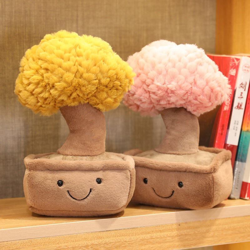 Adorable Mini Bonsai Tree Plush Companions
