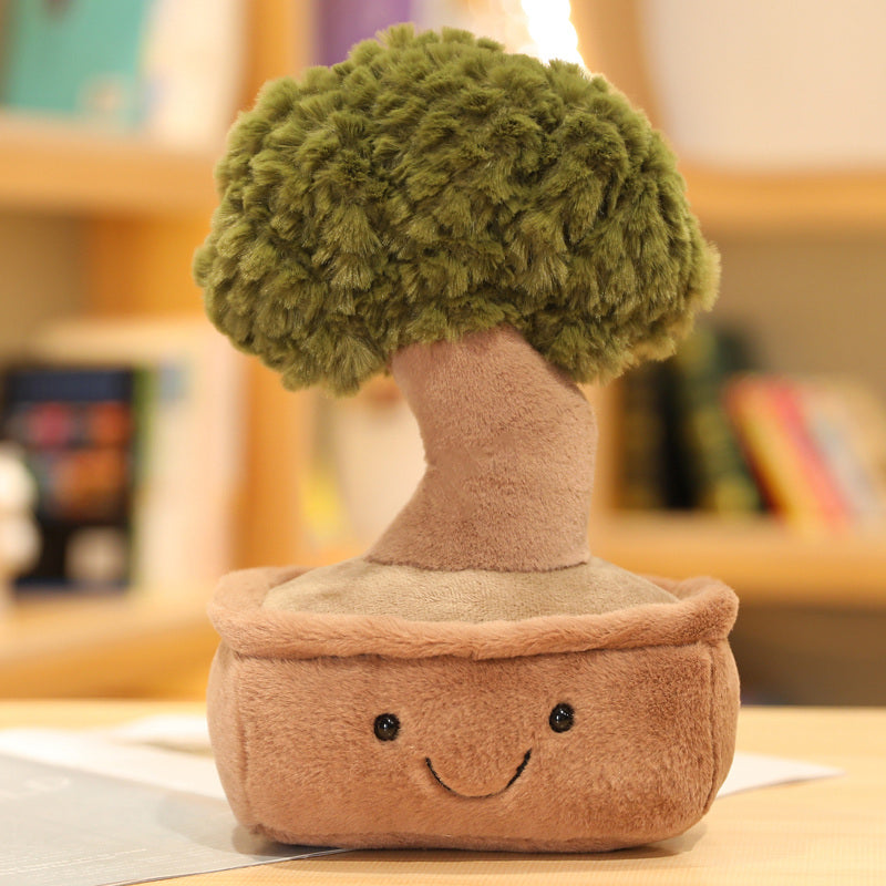 Adorable Mini Bonsai Tree Plush Companions