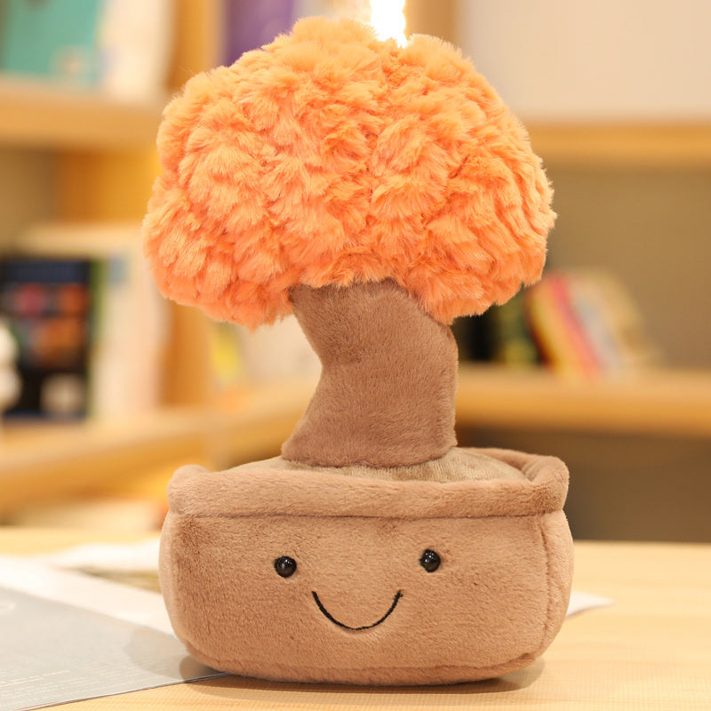 Adorable Mini Bonsai Tree Plush Companions