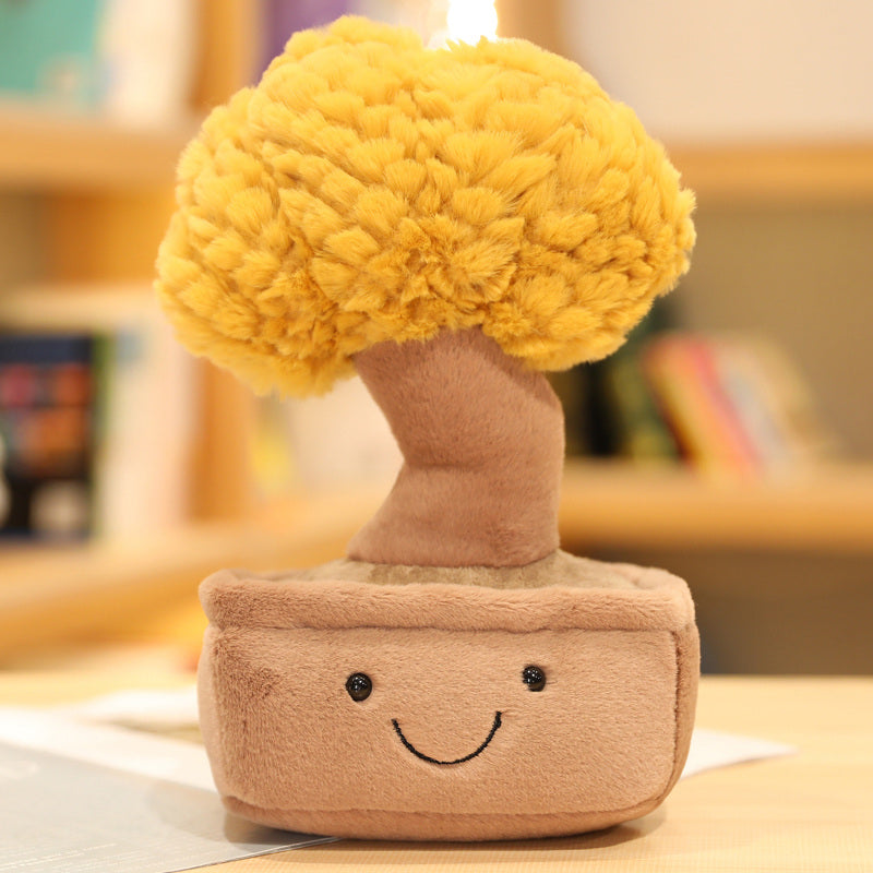 Adorable Mini Bonsai Tree Plush Companions