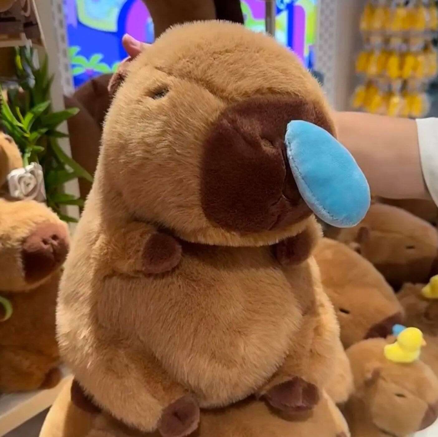 Adorably Snotty Capybara with Runny Nose Plush Toy