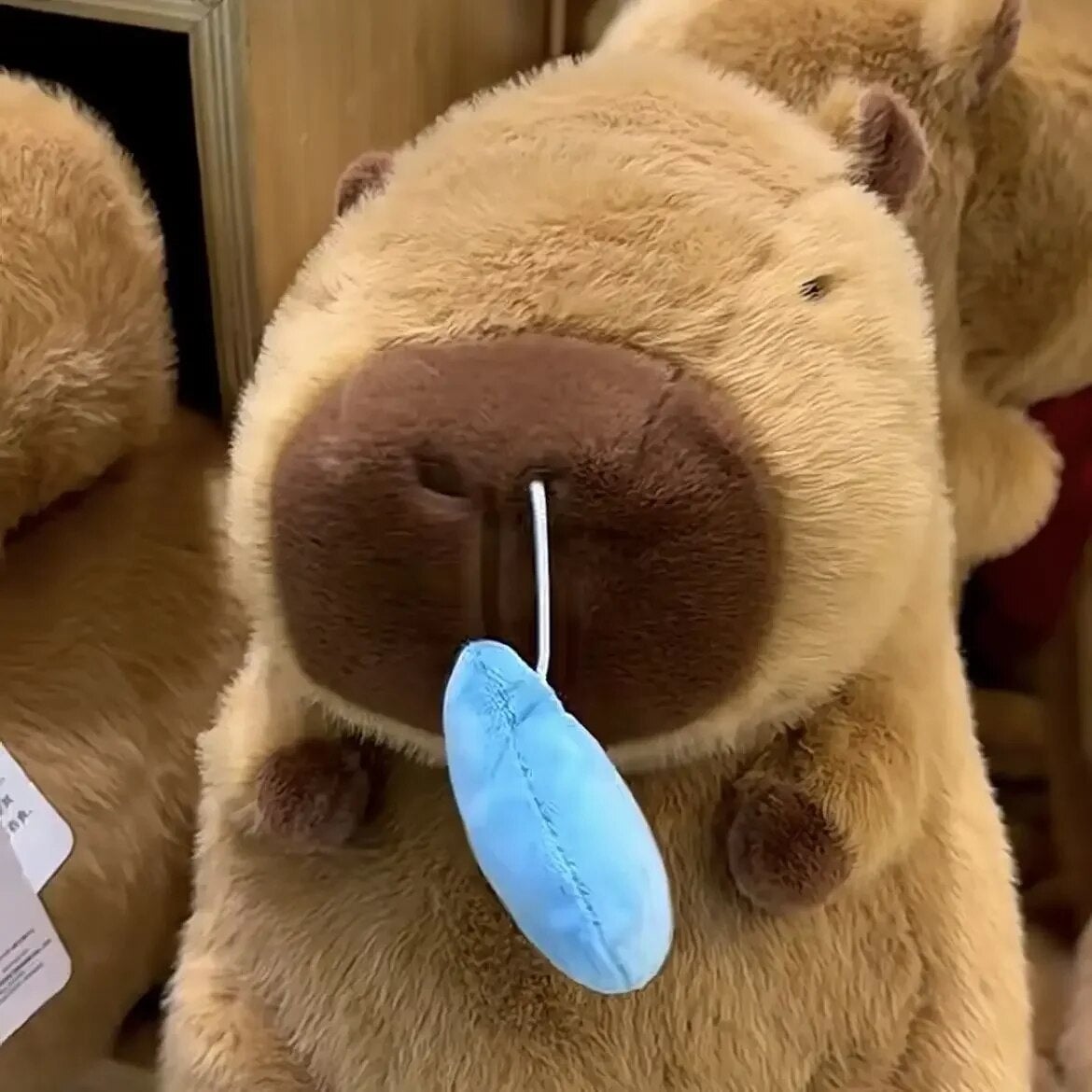 Adorably Snotty Capybara with Runny Nose Plush Toy