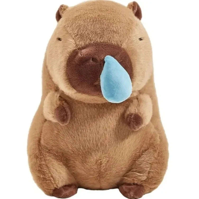 Adorably Snotty Capybara with Runny Nose Plush Toy