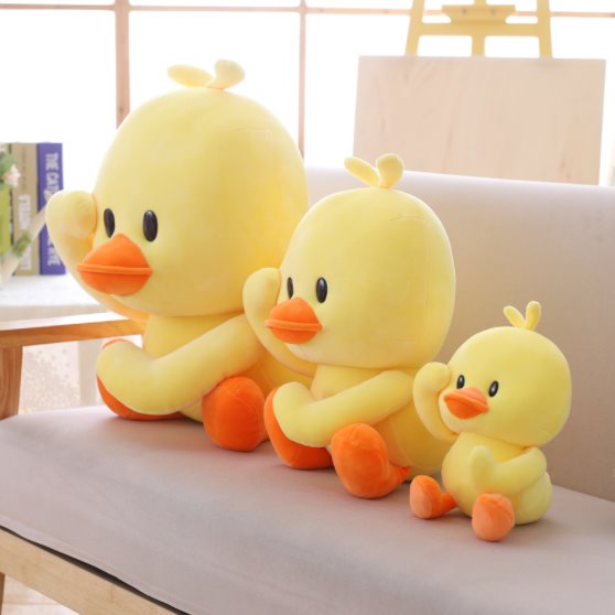 Dazzling Yellow Duck Plush Toy