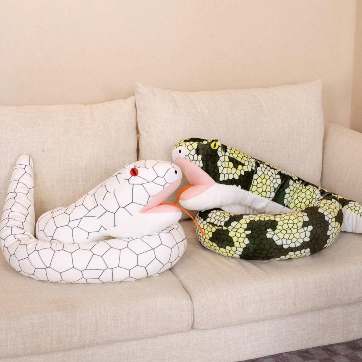 Cuddly 63" Diablo & Ivy Snake Plush Toys