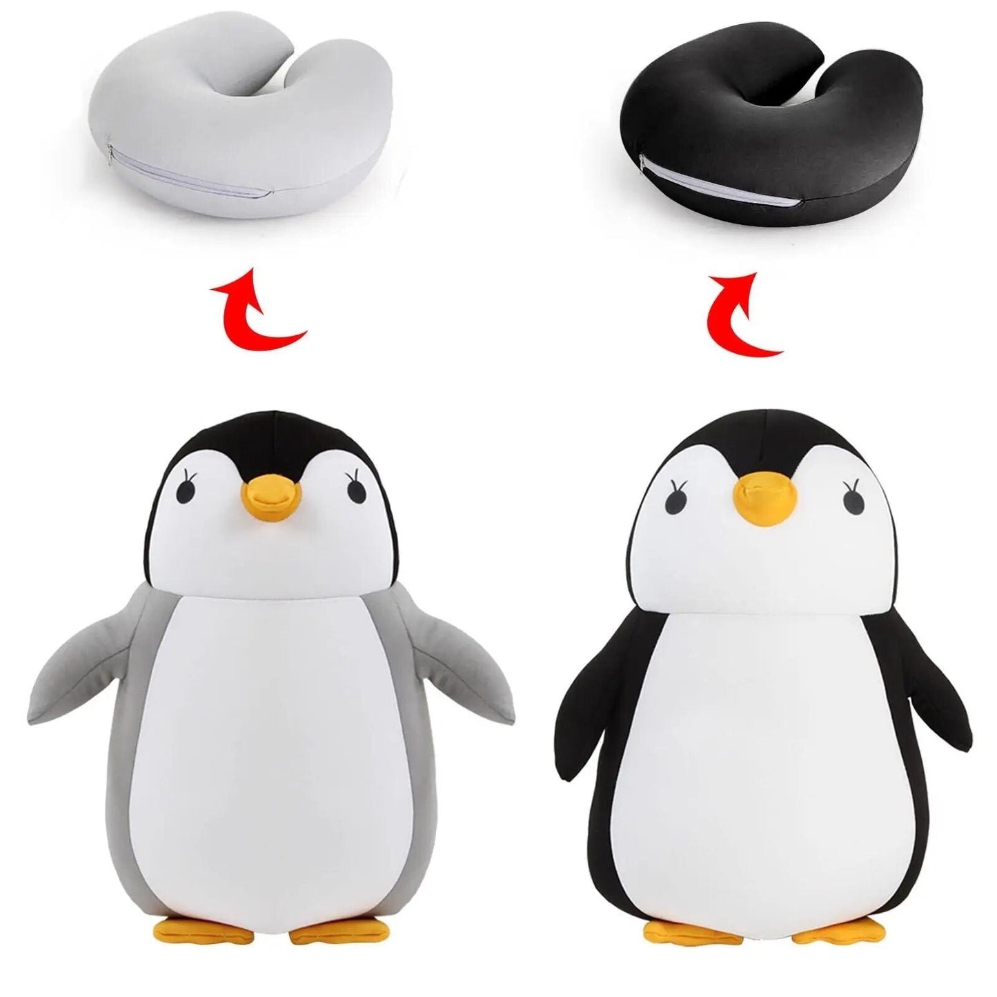 Dino 2-in-1 Neck Support Travel Pillow & Cuddly Plush Companion