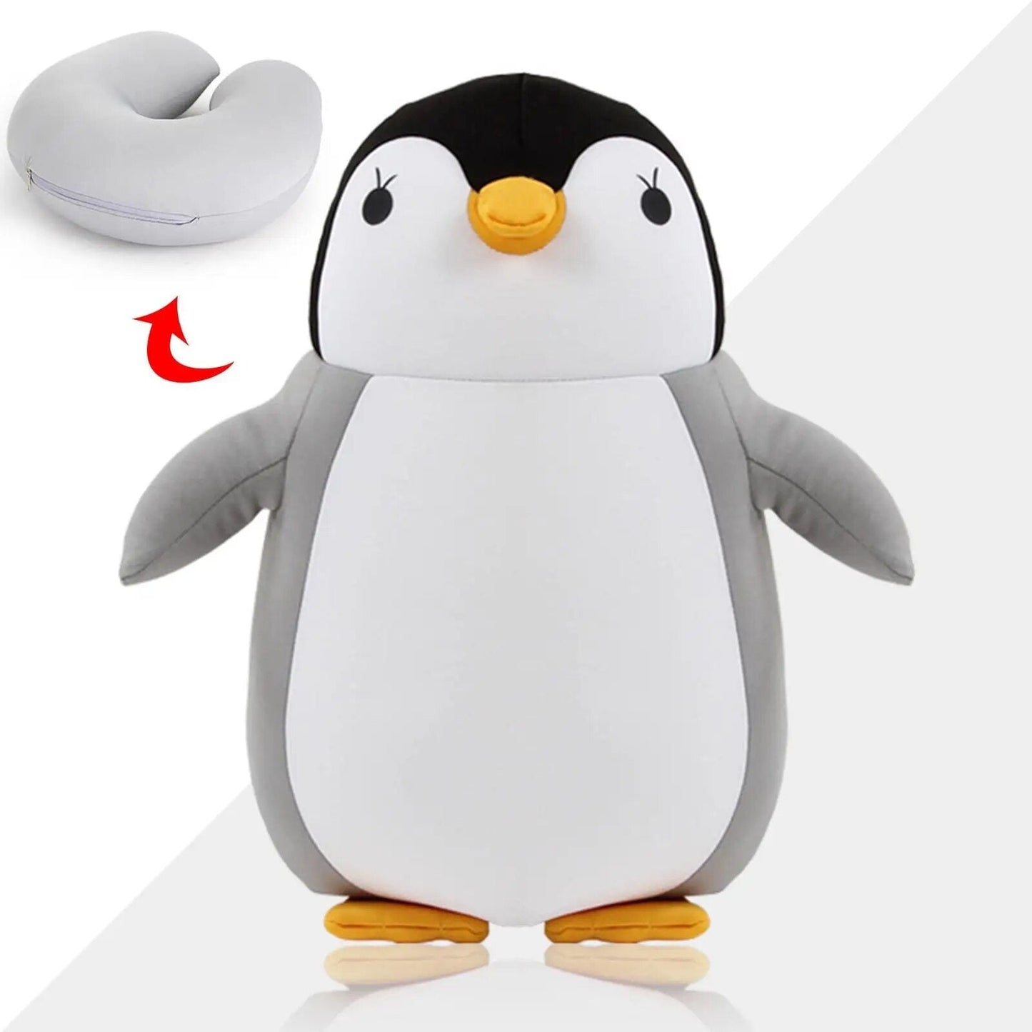Dino 2-in-1 Neck Support Travel Pillow & Cuddly Plush Companion