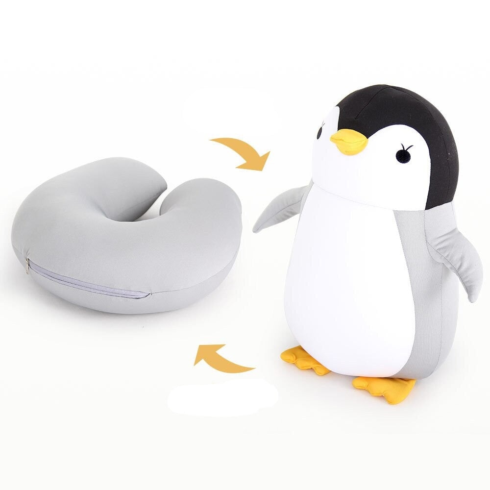 Dino 2-in-1 Neck Support Travel Pillow & Cuddly Plush Companion